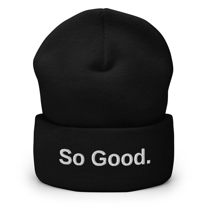 Cuffed Beanie — Black